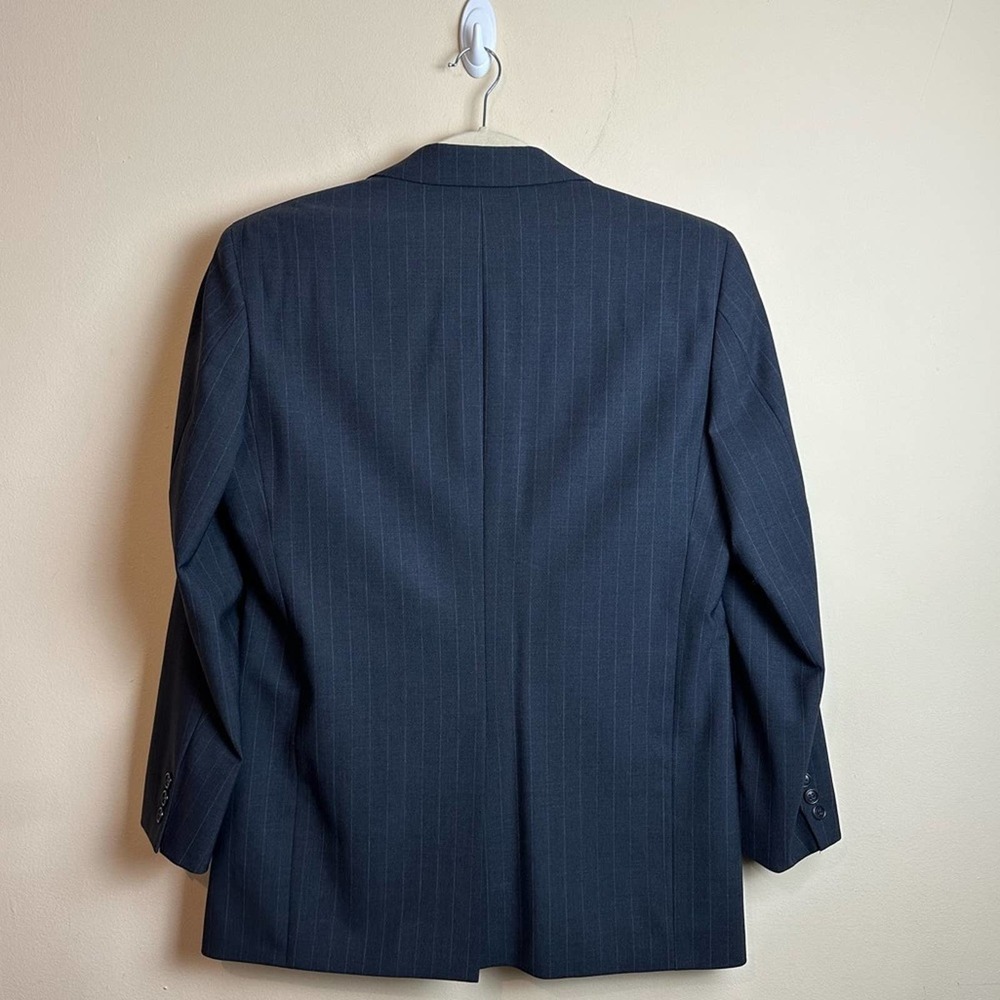 Brooks Brothers Brooksease Men's Wool Sports Coat Blazer 40R Gray Pinstripe - Picture 5 of 16